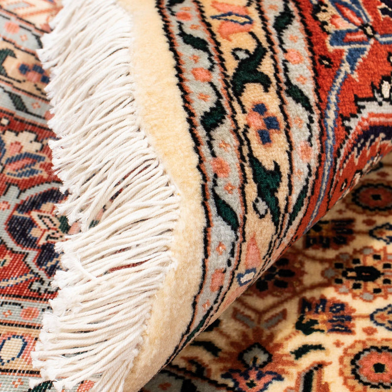 Persisk matta - Tabriz - Royal runt  - 150 x 150 cm - ljusbrun