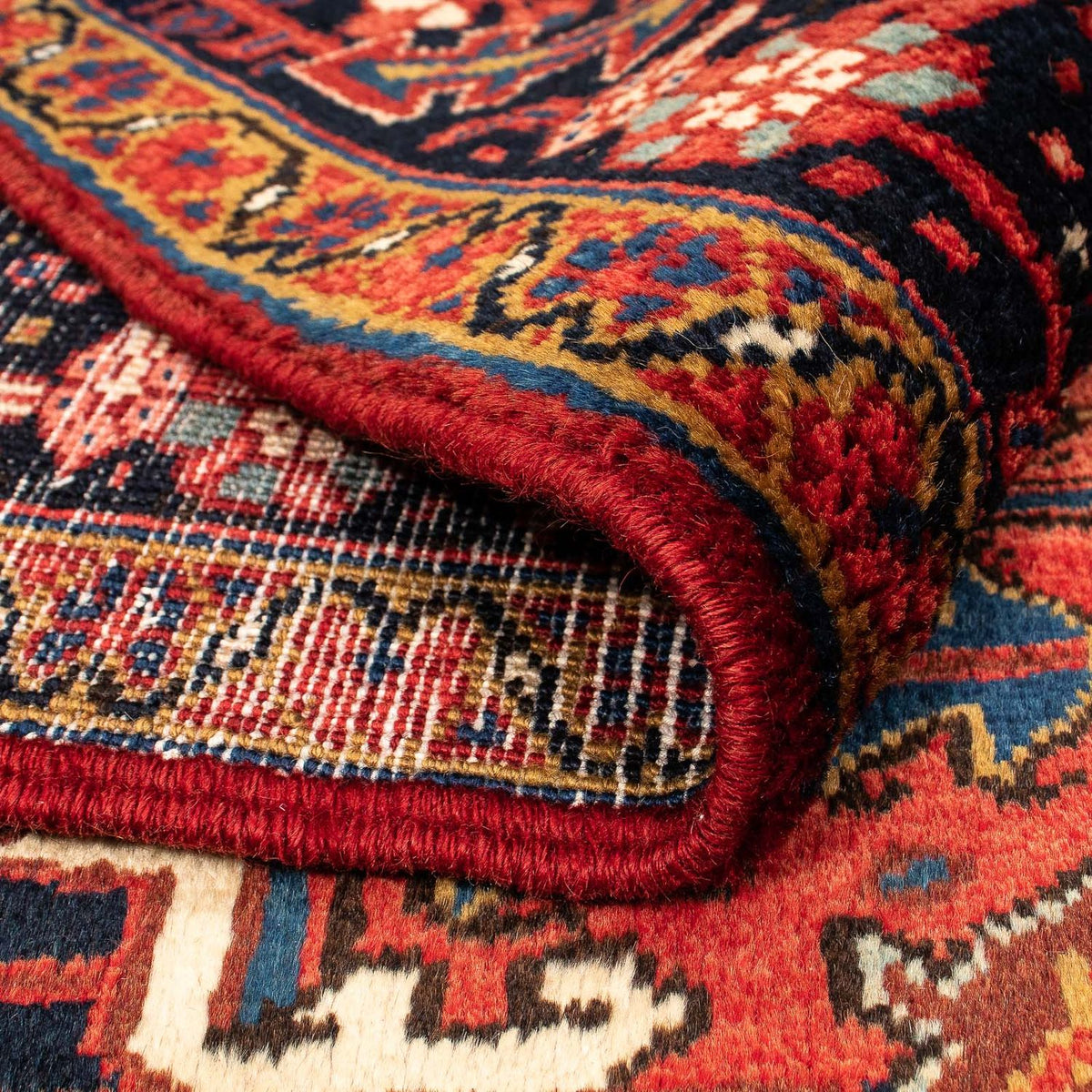 Persisk matta - Nomadic - 368 x 286 cm - mörkröd