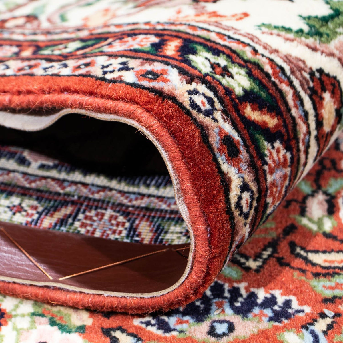 Gabbeh-matta - Kashkuli Persiska - 261 x 175 cm - mörkröd