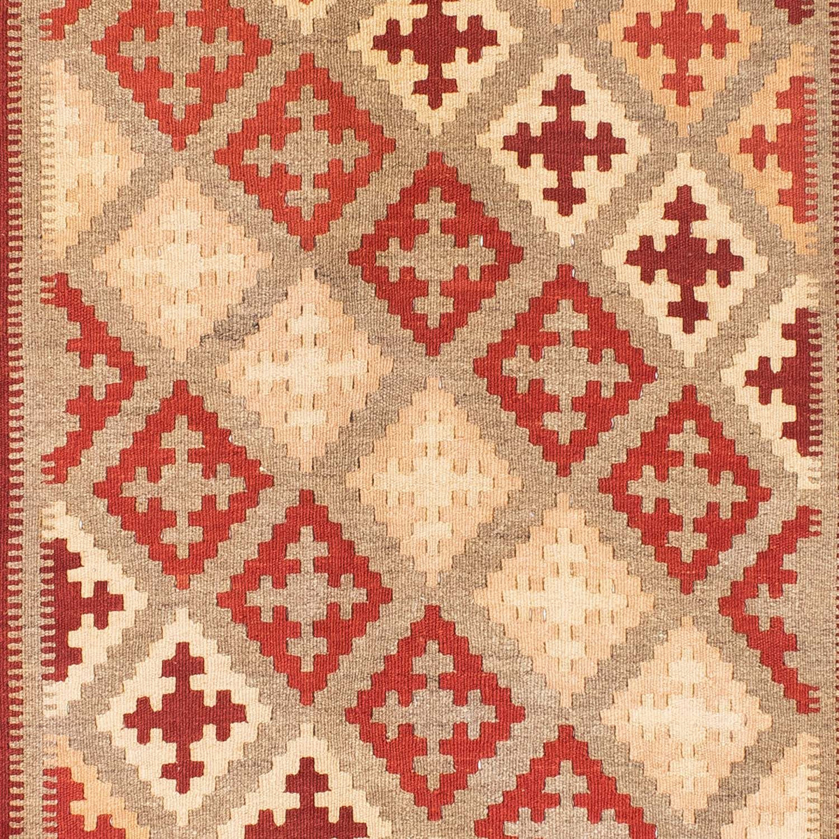 Kelim Carpet - orientalisk matta - 169 x 148 cm - röd