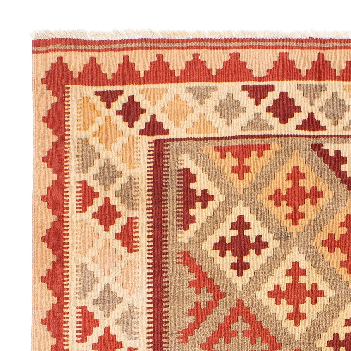 Kelim Carpet - orientalisk matta - 169 x 148 cm - röd