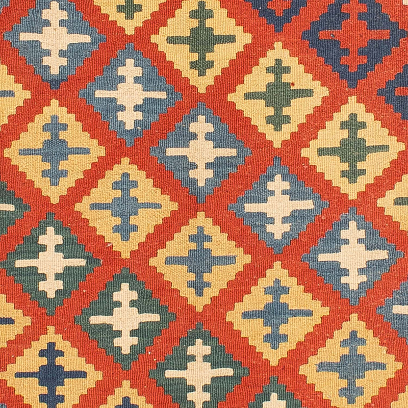 Kelim Carpet - orientalisk matta - 217 x 155 cm - röd