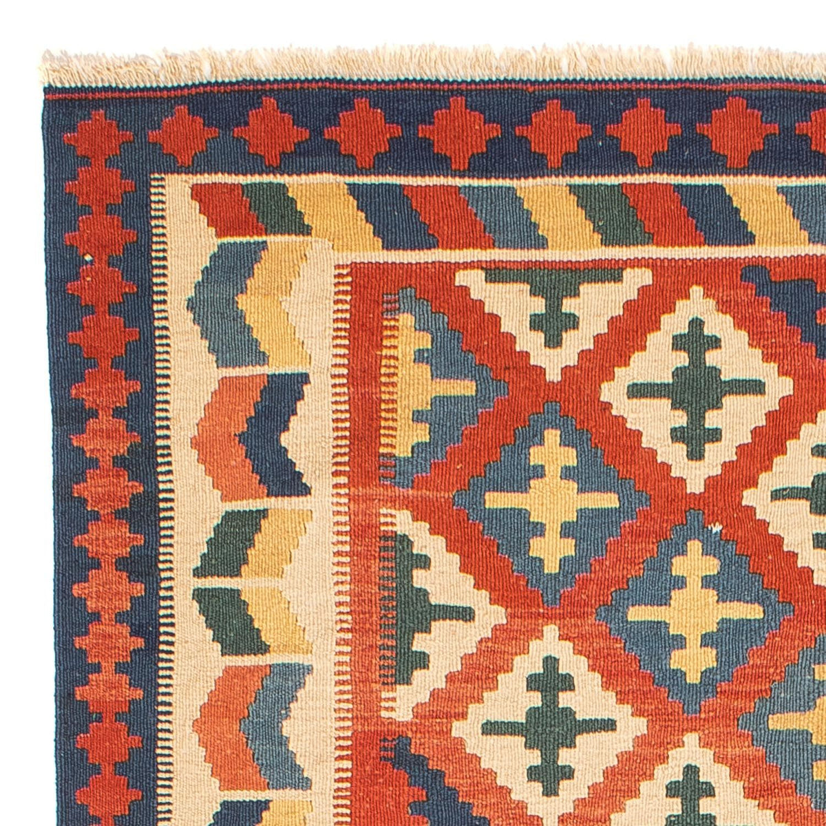 Kelim Carpet - orientalisk matta - 217 x 155 cm - röd