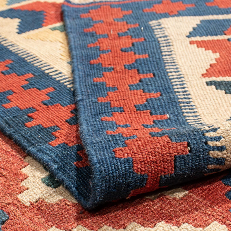 Kelim Carpet - orientalisk matta - 217 x 155 cm - röd