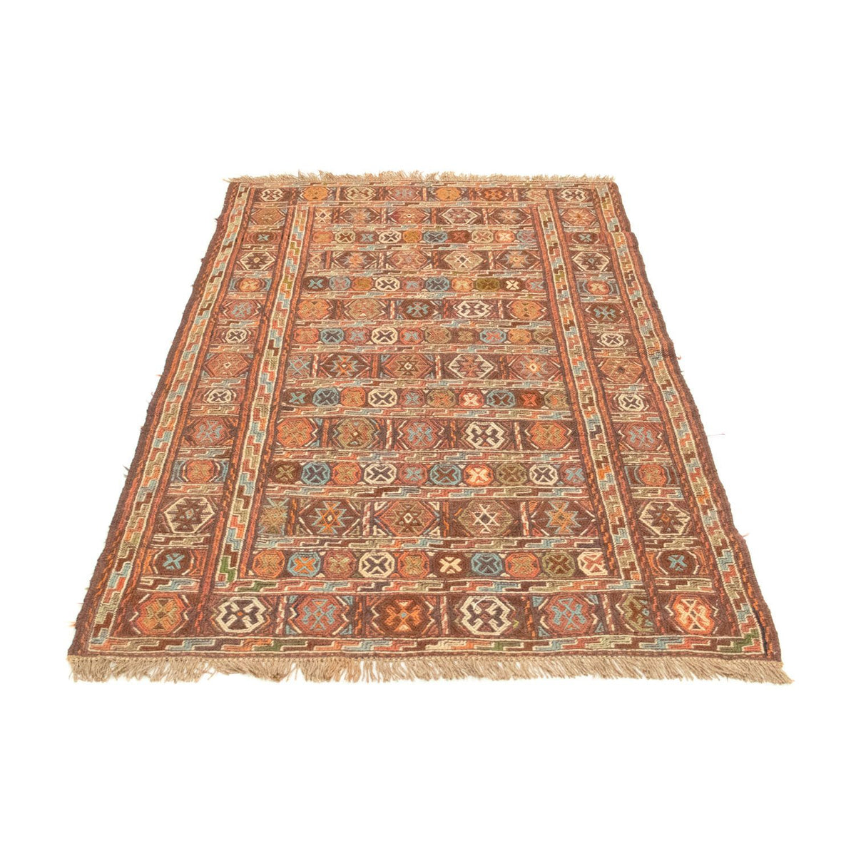 Kelim Carpet - orientalisk matta - 166 x 99 cm - orange
