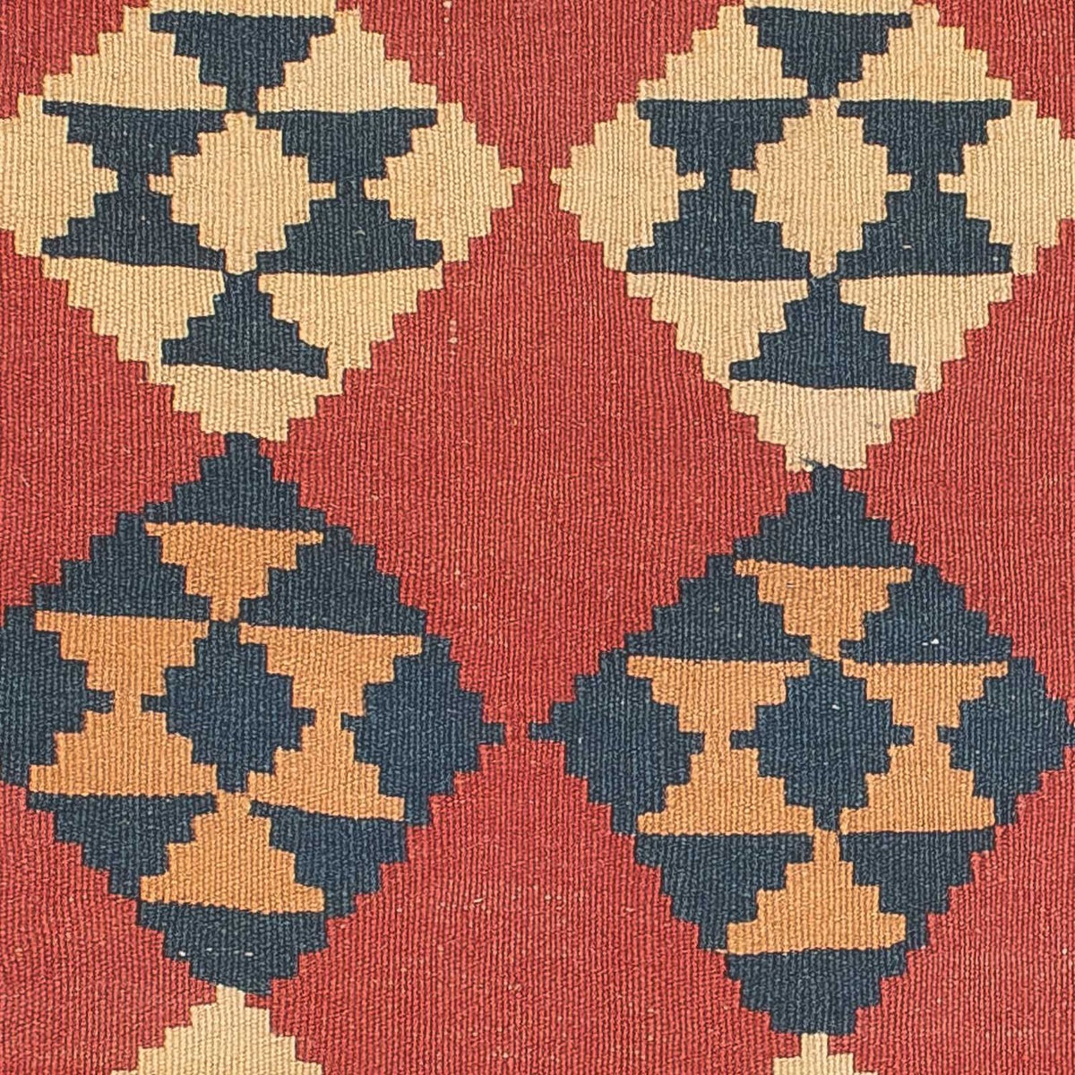 Kelim Carpet - orientalisk matta - 152 x 87 cm - mörkröd