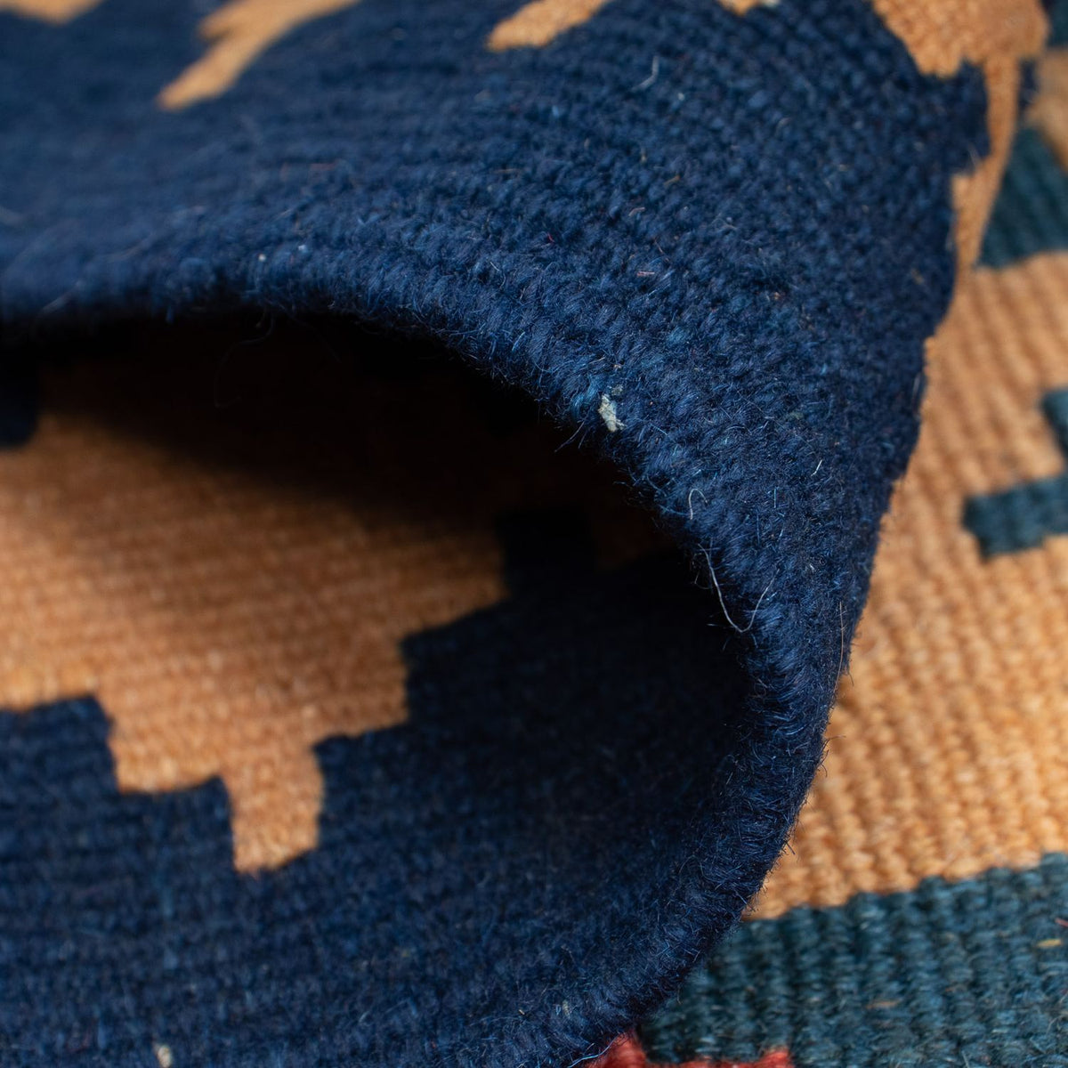 Kelim Carpet - orientalisk matta - 152 x 87 cm - mörkröd