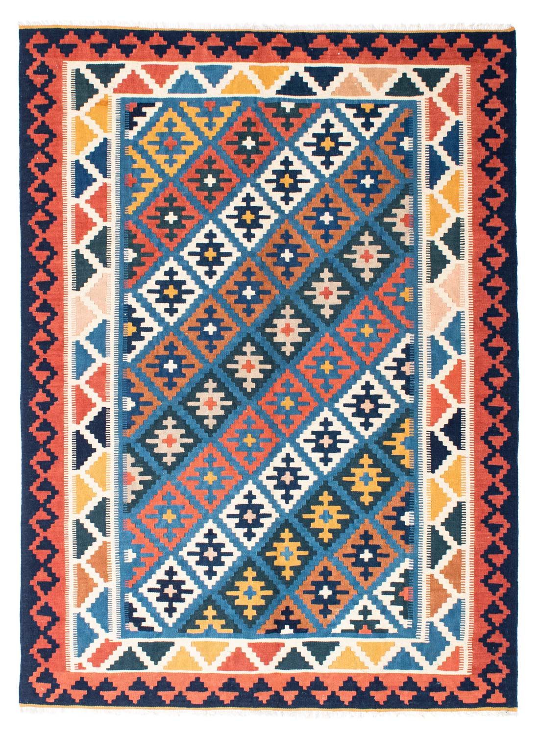 Kelim Carpet - orientalisk matta - 216 x 154 cm - flerfärgad
