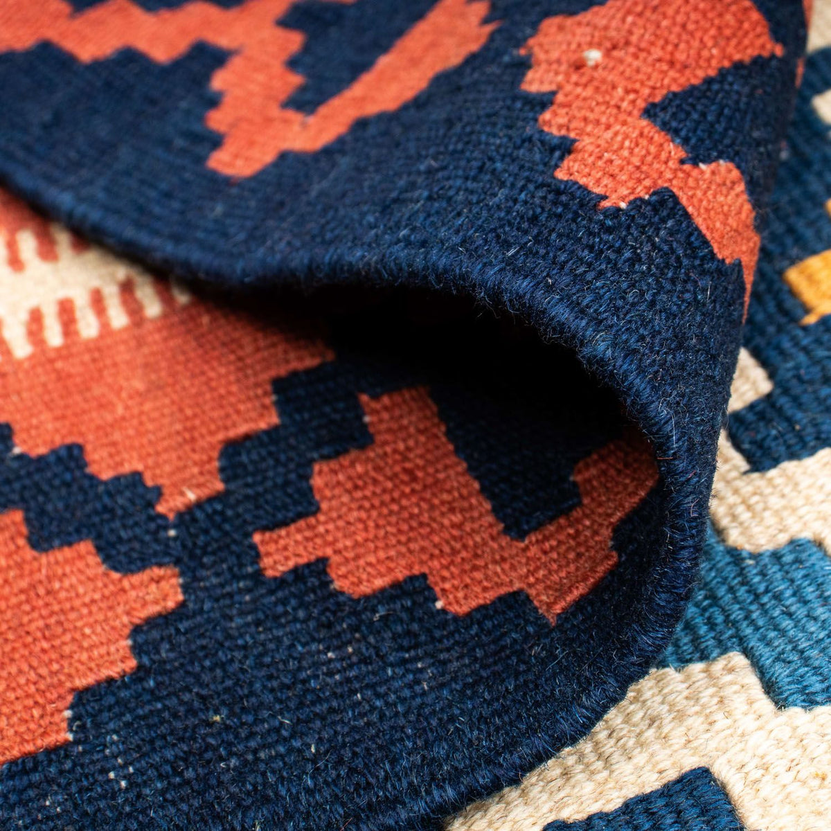 Kelim Carpet - orientalisk matta - 216 x 154 cm - flerfärgad