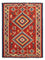 Kelim Carpet - orientalisk matta - 217 x 160 cm - mörkröd