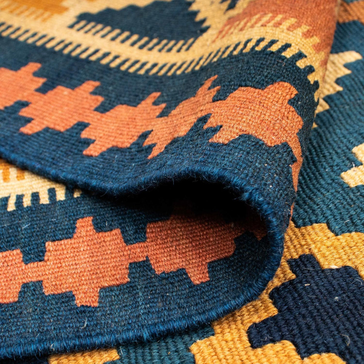 Kelim Carpet - orientalisk matta - 208 x 154 cm - flerfärgad