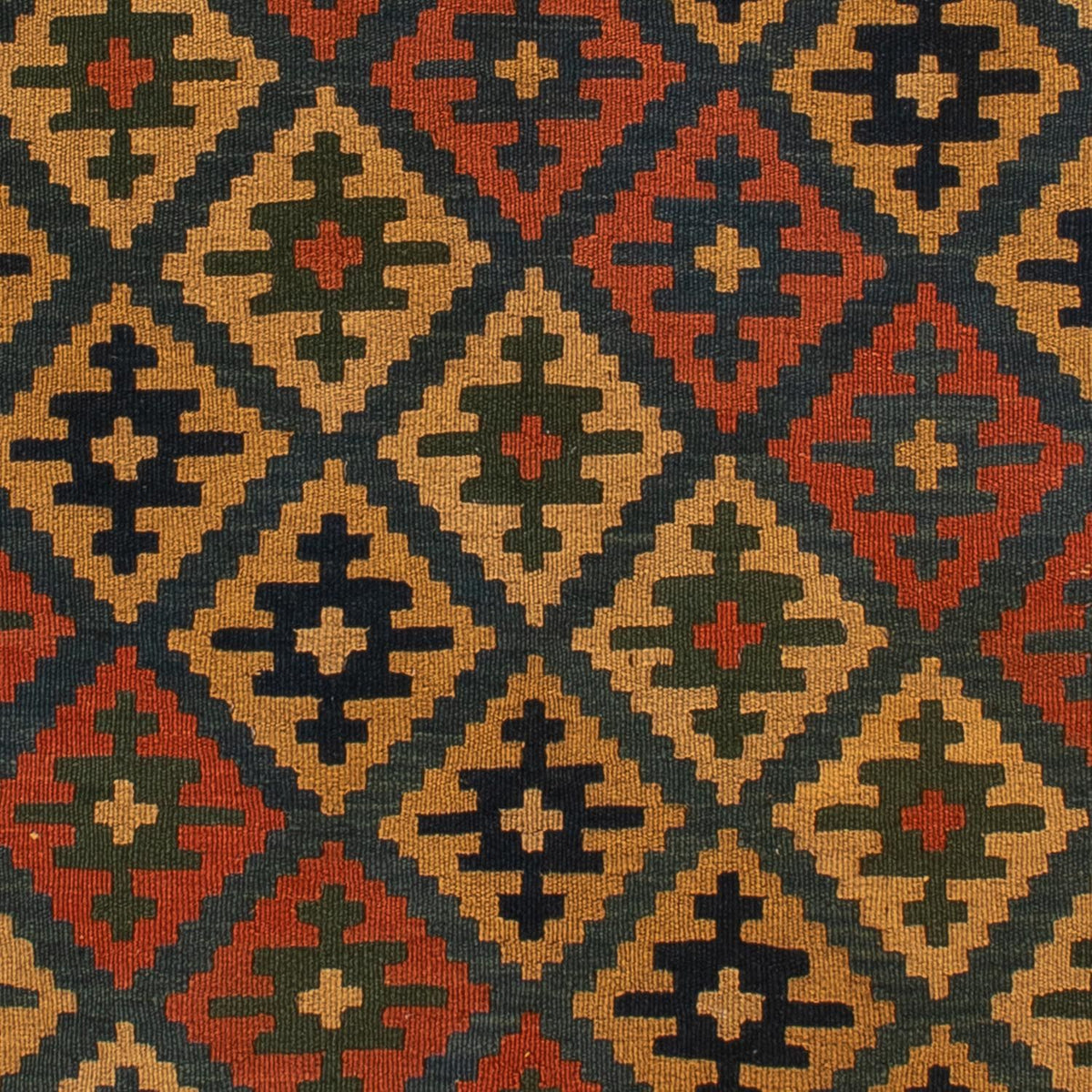 Kelim Carpet - orientalisk matta - 203 x 158 cm - flerfärgad