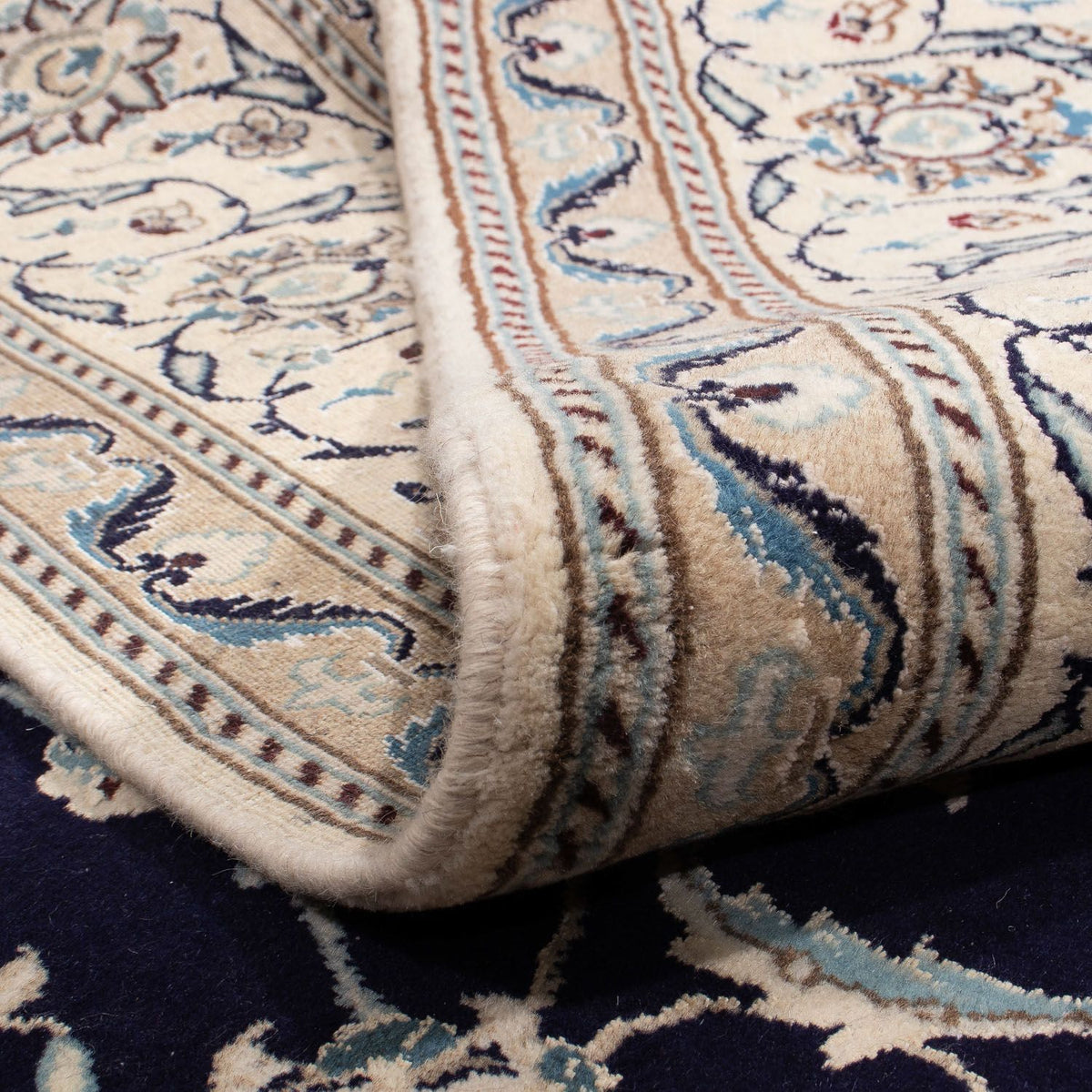 Persisk matta - Nain - 338 x 245 cm - mörkblå