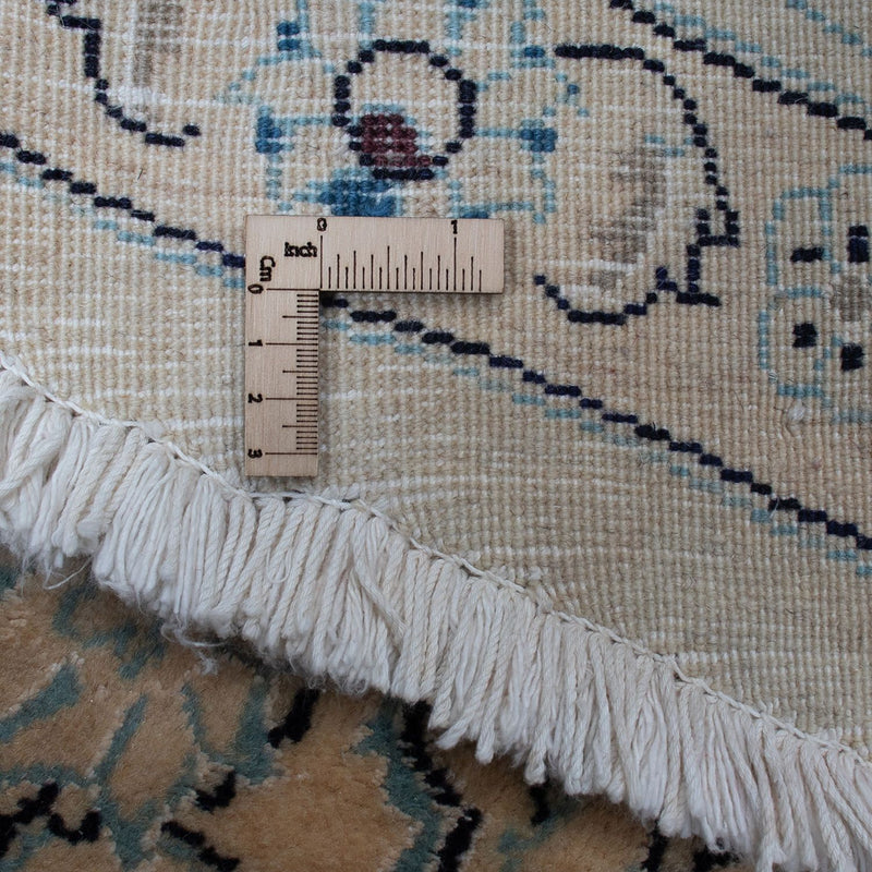 Persisk matta - Nain runt  - 287 x 287 cm - mörkröd