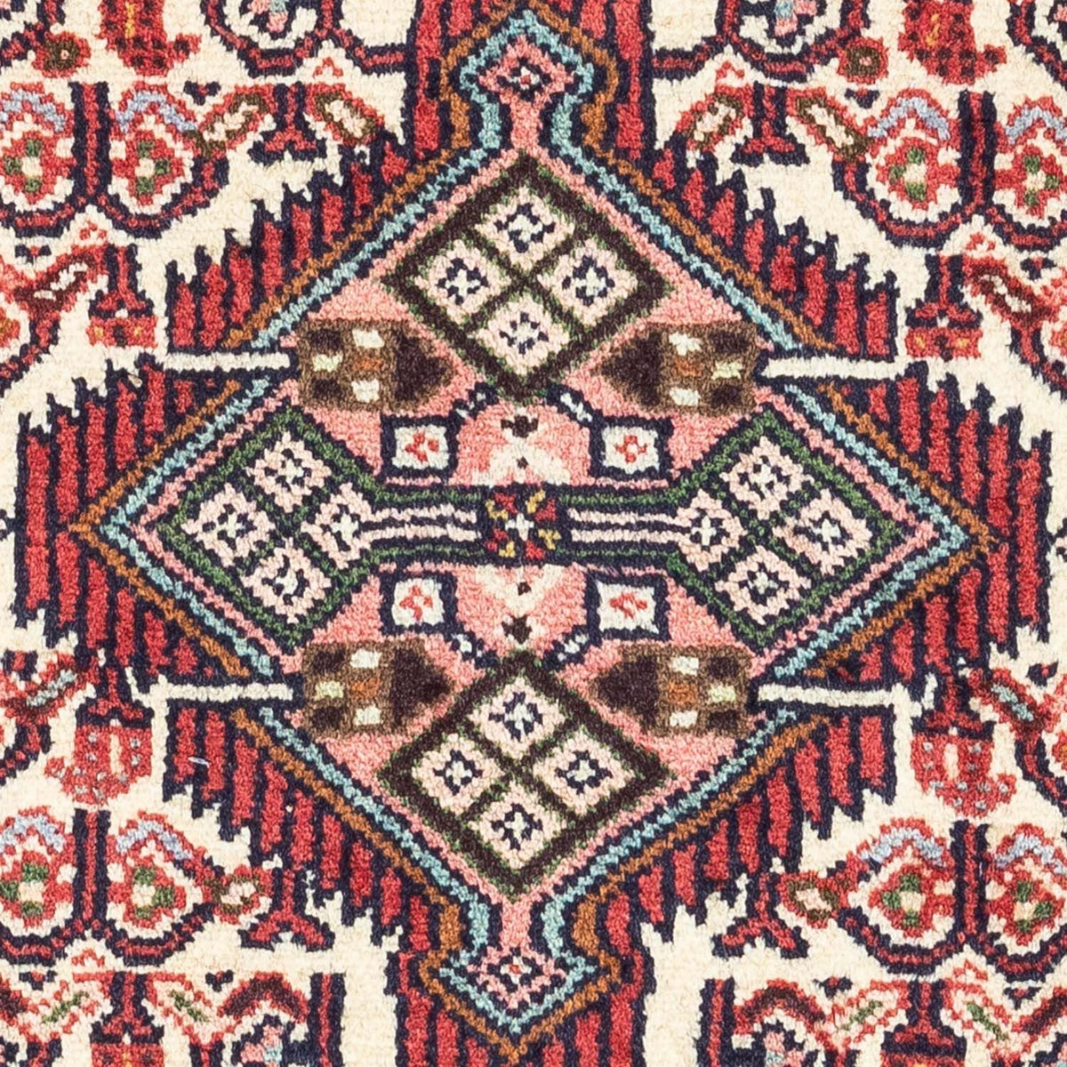 Persisk matta - Nomadic - 136 x 82 cm - mörkröd