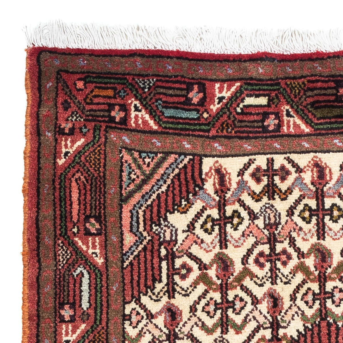 Persisk matta - Nomadic - 131 x 80 cm - mörkröd