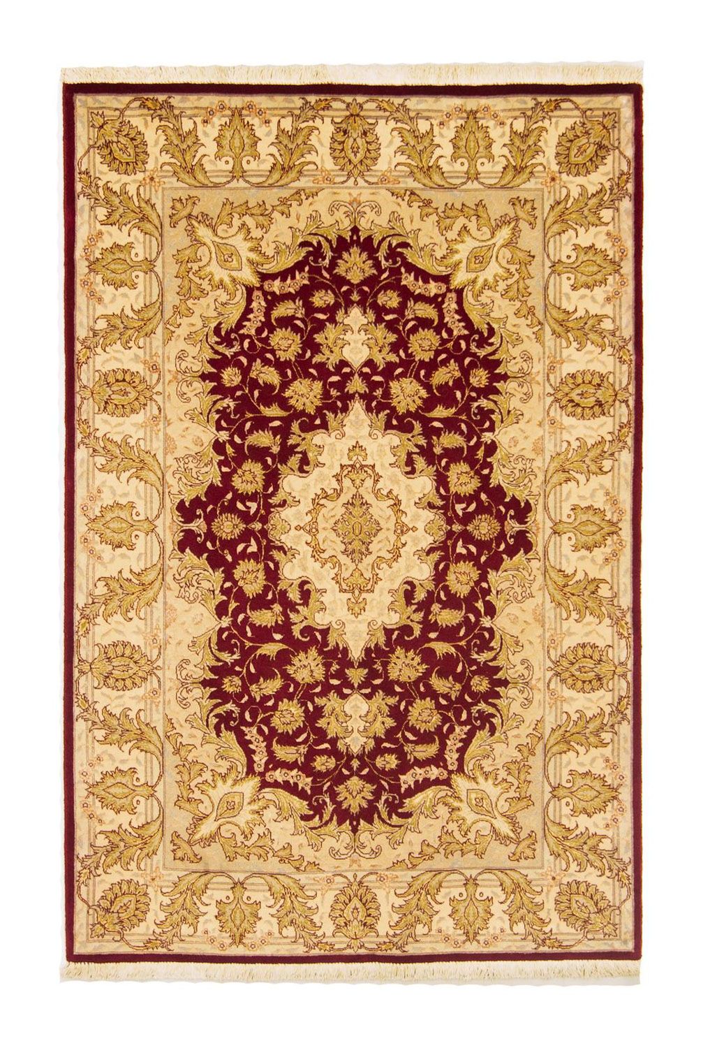 Persisk matta - Tabriz - Royal - 153 x 100 cm - röd