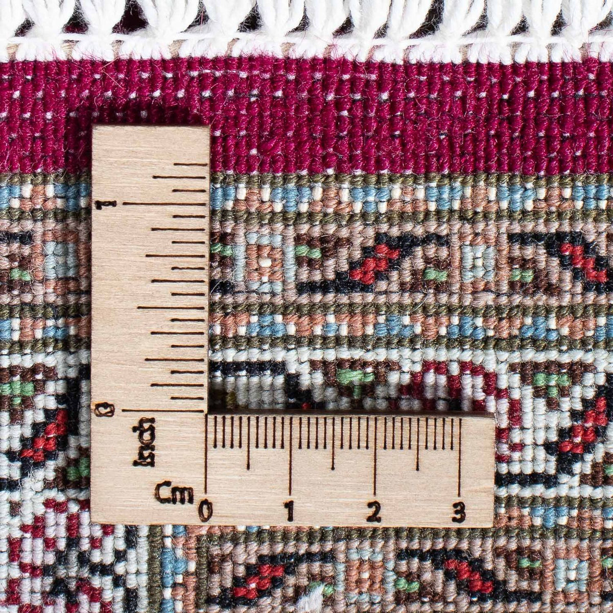 Persisk matta - Tabriz - 202 x 151 cm - mörkröd