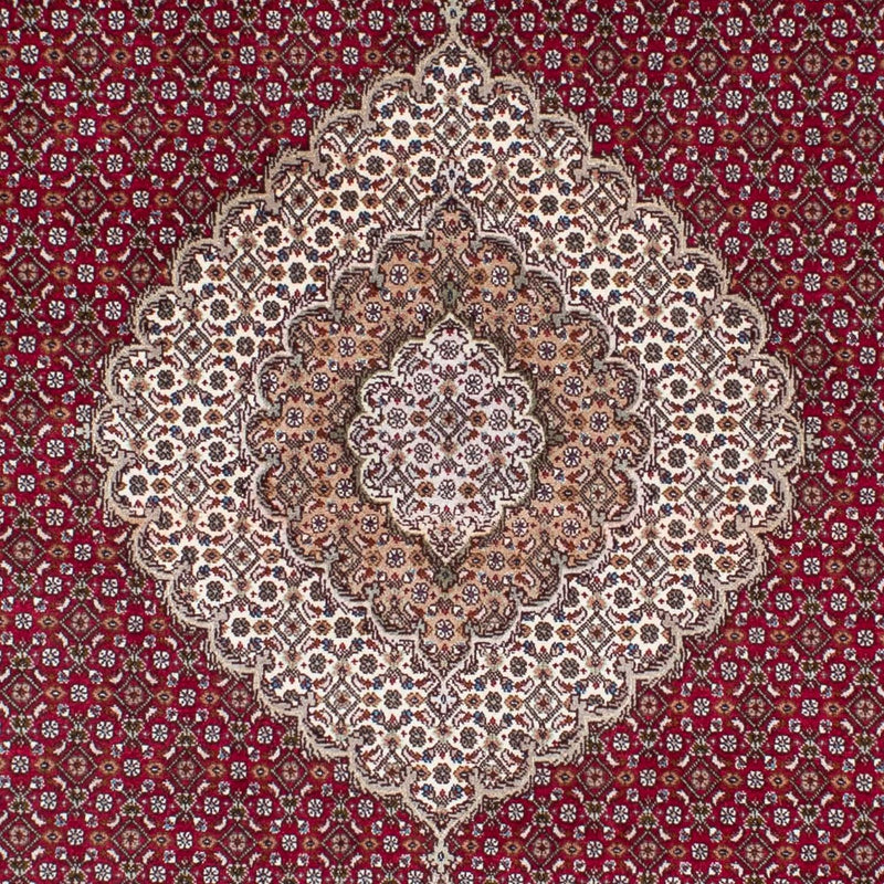 Persisk matta - Tabriz - 208 x 152 cm - mörkröd