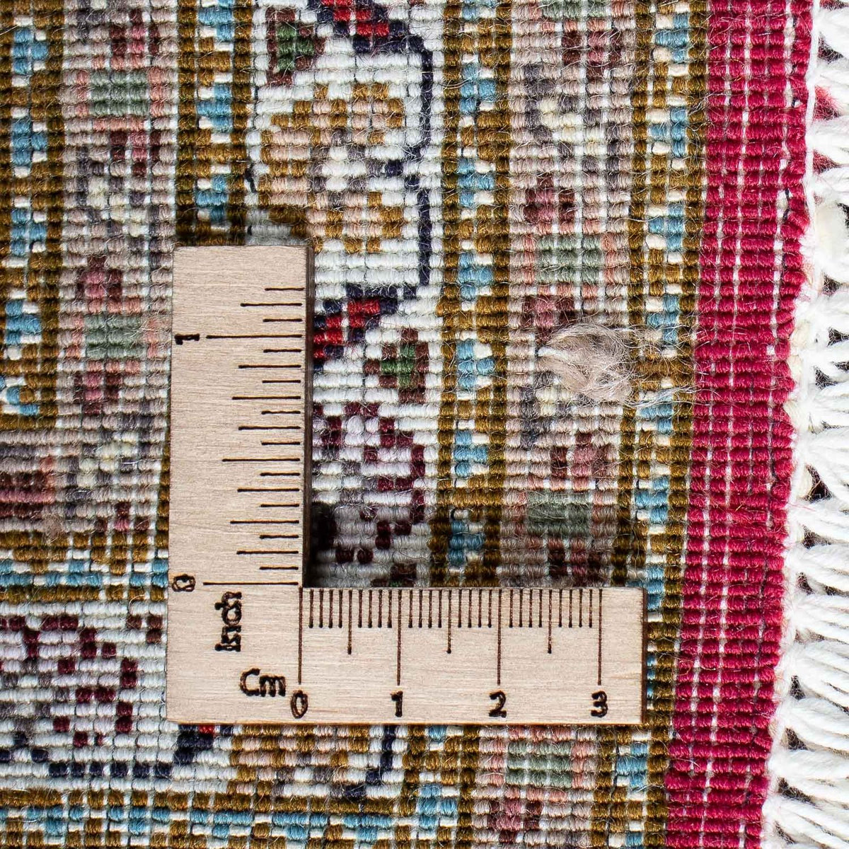 Persisk matta - Tabriz - 208 x 152 cm - mörkröd