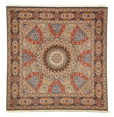 Persisk matta - Tabriz - Royal kvadrat  - 254 x 248 cm - flerfärgad
