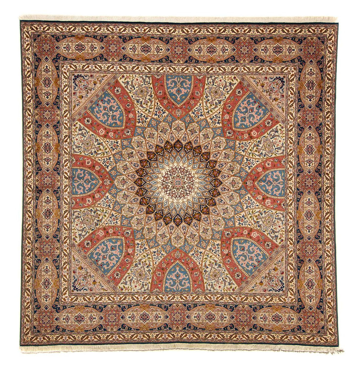 Persisk matta - Tabriz - Royal kvadrat  - 254 x 248 cm - flerfärgad