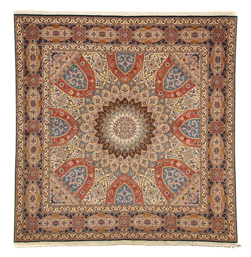 Persisk matta - Tabriz - Royal kvadrat  - 254 x 248 cm - flerfärgad