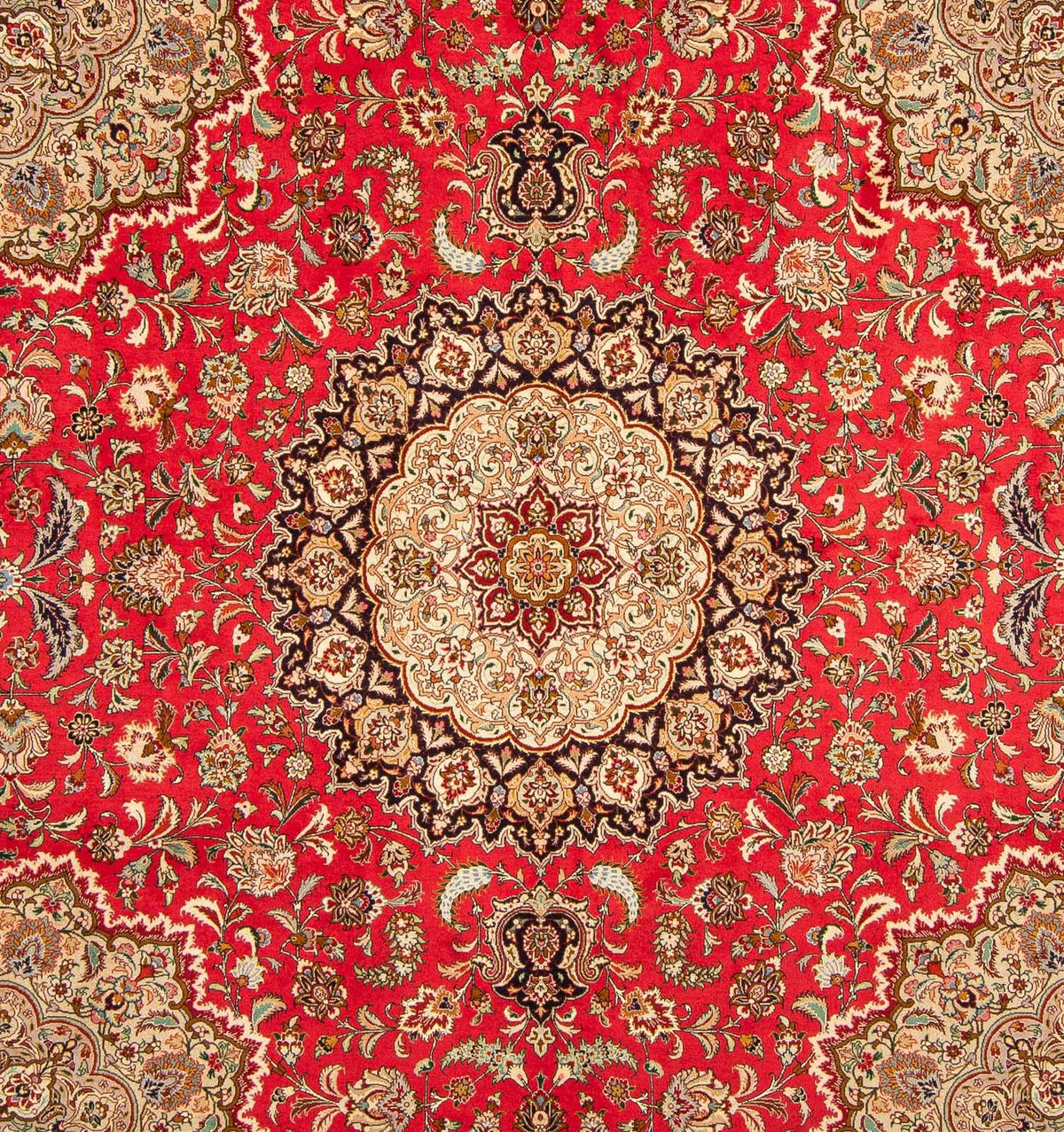 Persisk matta - Tabriz - Royal kvadrat  - 257 x 254 cm - röd