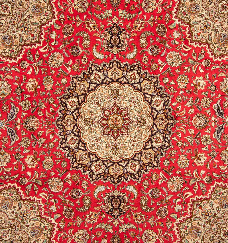 Persisk matta - Tabriz - Royal kvadrat  - 257 x 254 cm - röd