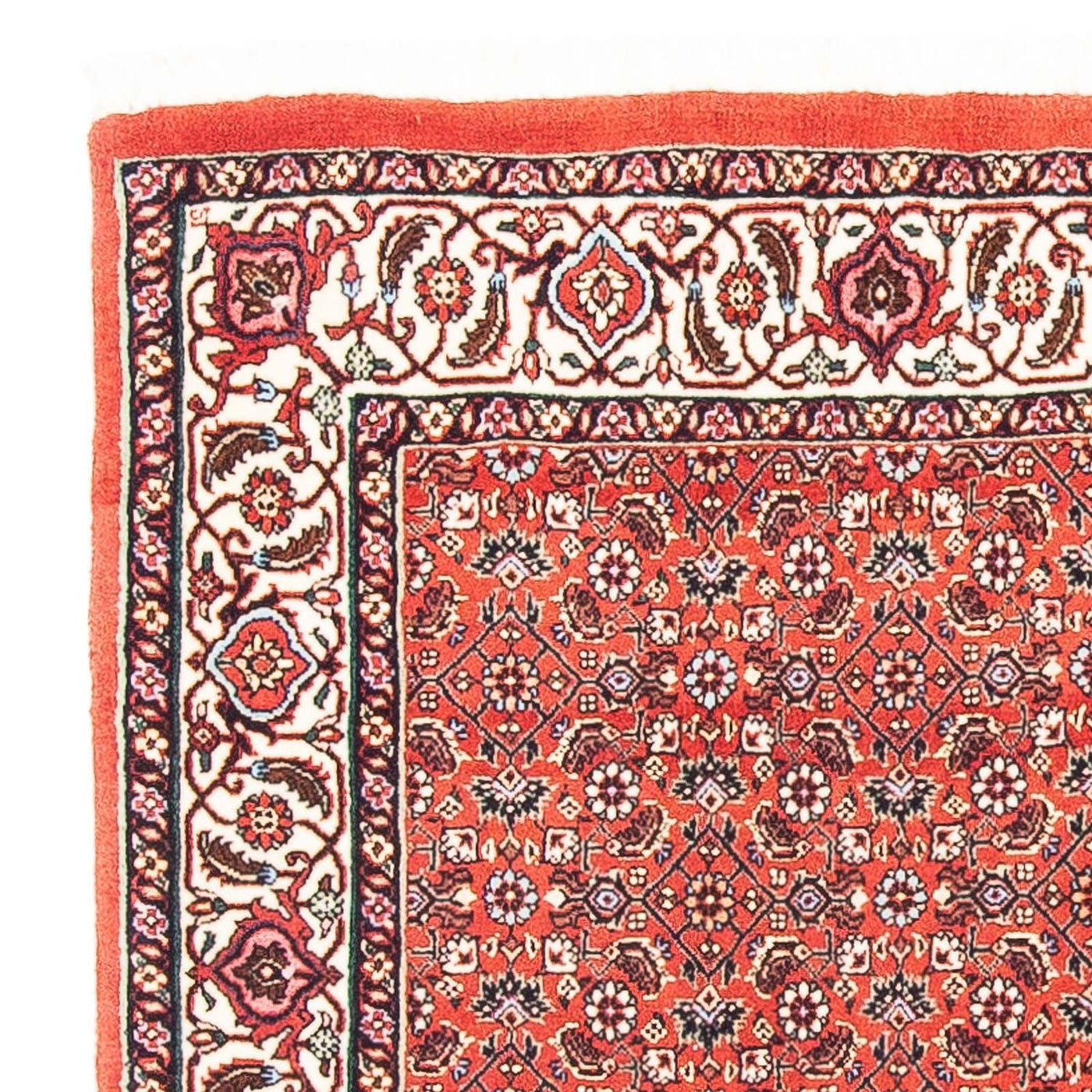 Persisk matta - Bijar kvadrat  - 97 x 95 cm - röd