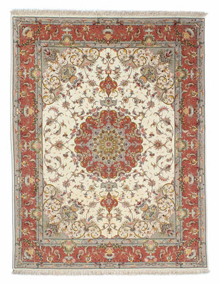 Persisk matta - Tabriz - Royal - 198 x 150 cm - beige