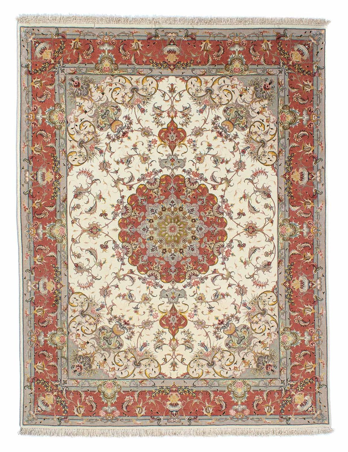 Persisk matta - Tabriz - Royal - 198 x 150 cm - beige