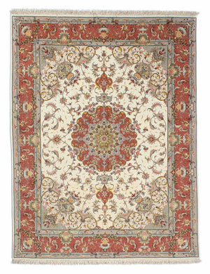 Persisk matta - Tabriz - Royal - 198 x 150 cm - beige