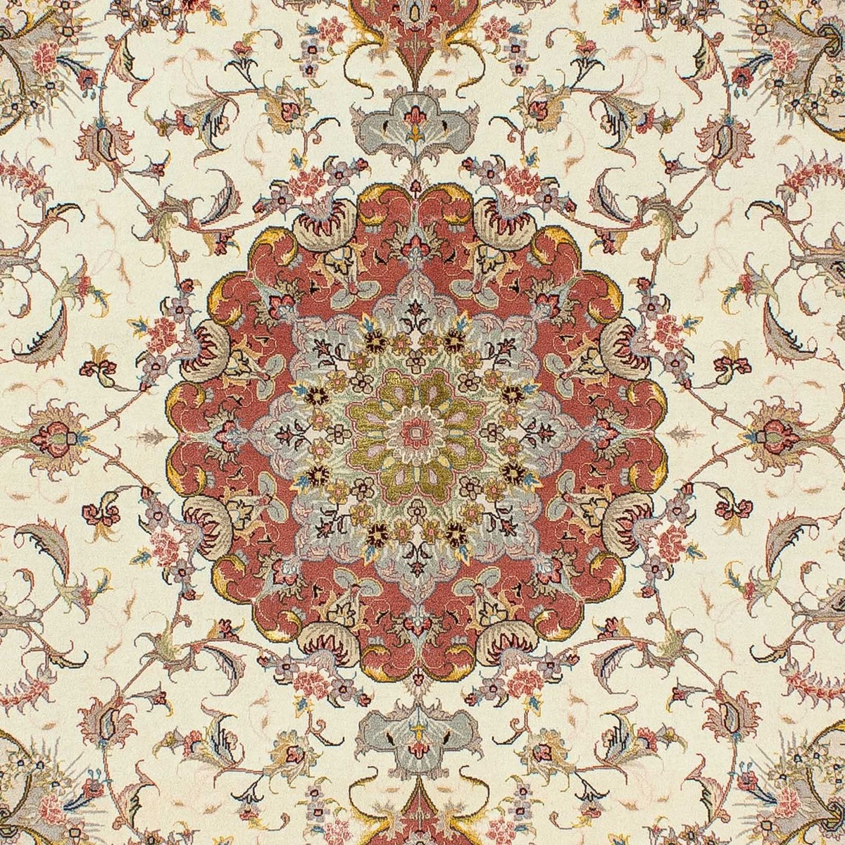 Persisk matta - Tabriz - Royal - 198 x 150 cm - beige