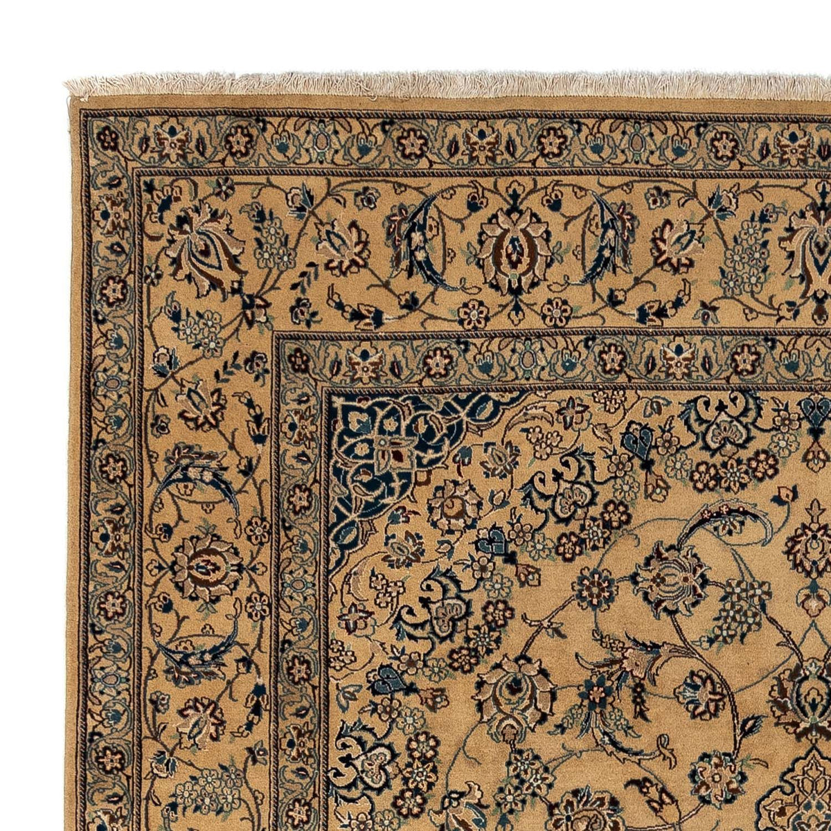 Persisk matta - Nain - Royal - 343 x 242 cm - ljusbrun