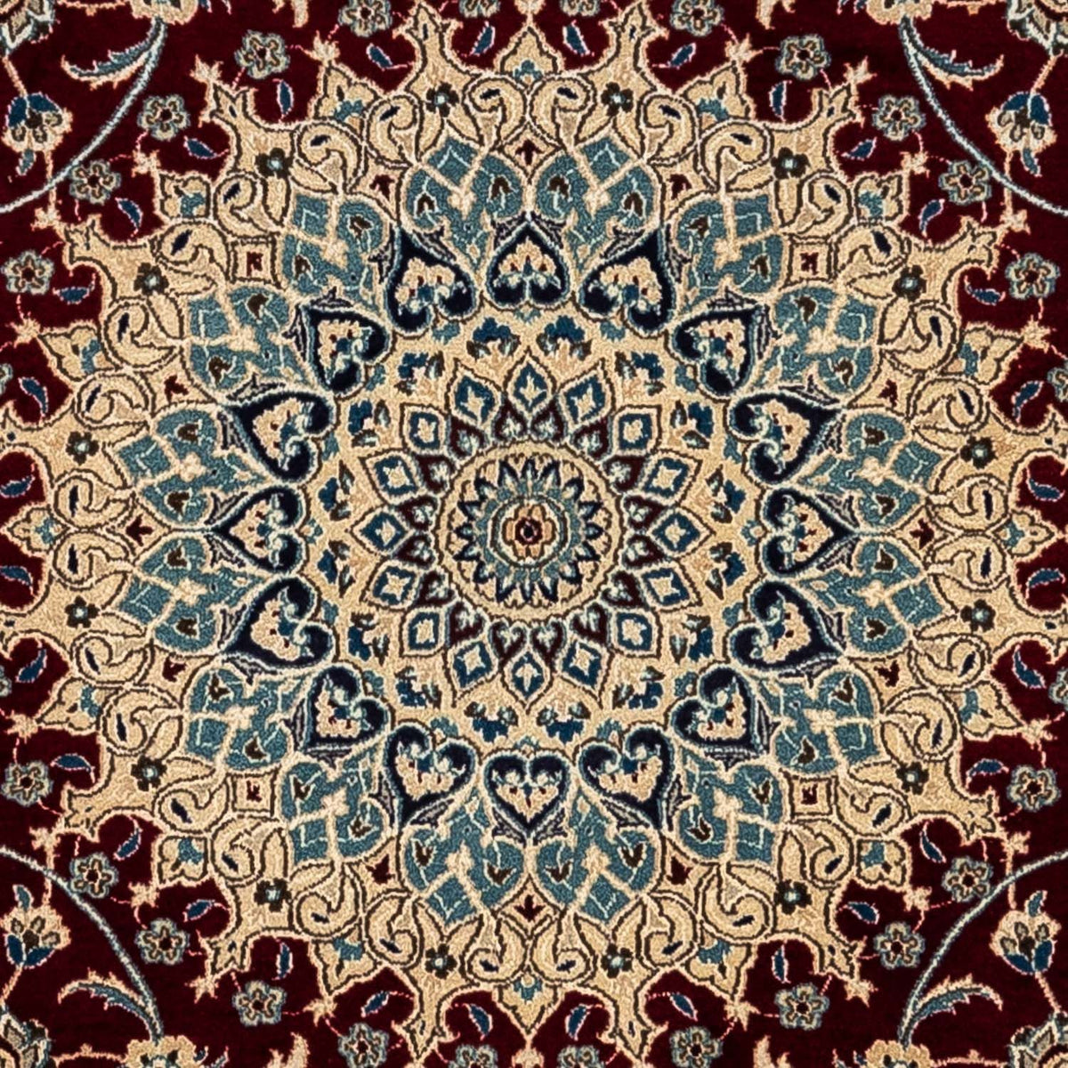 Persisk matta - Nain - Royal - 344 x 245 cm - mörkröd