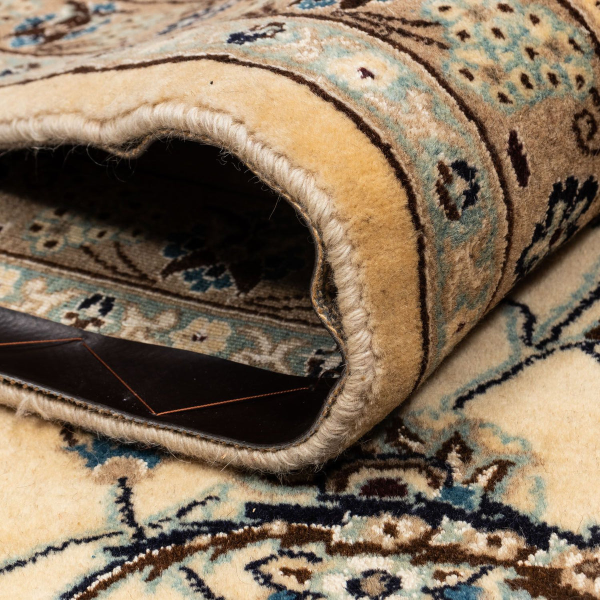 Persisk matta - Nain - Royal - 342 x 250 cm - mörk beige