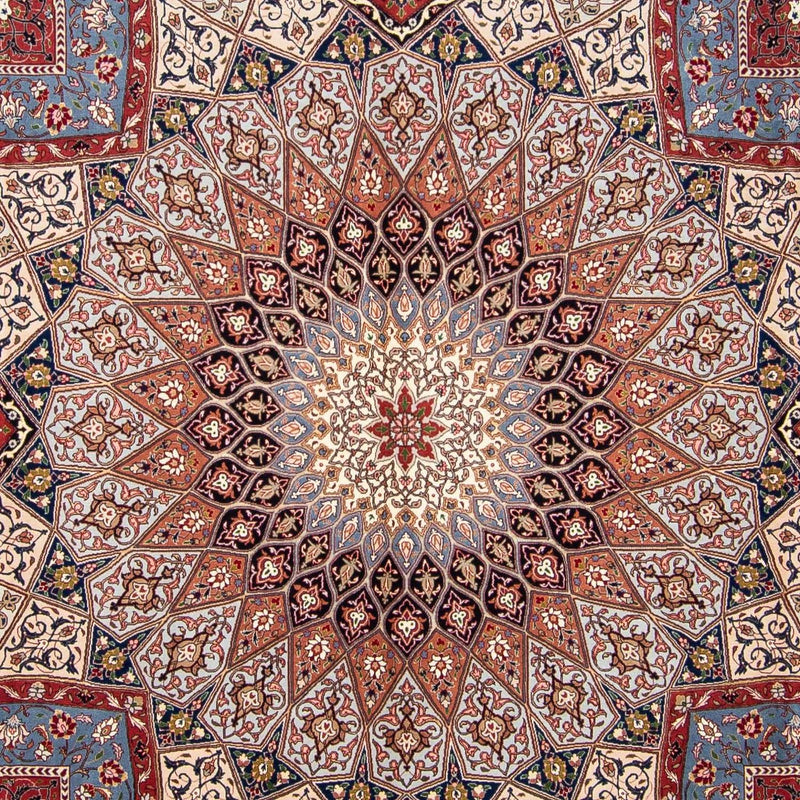 Persisk matta - Tabriz - Royal kvadrat  - 300 x 298 cm - flerfärgad