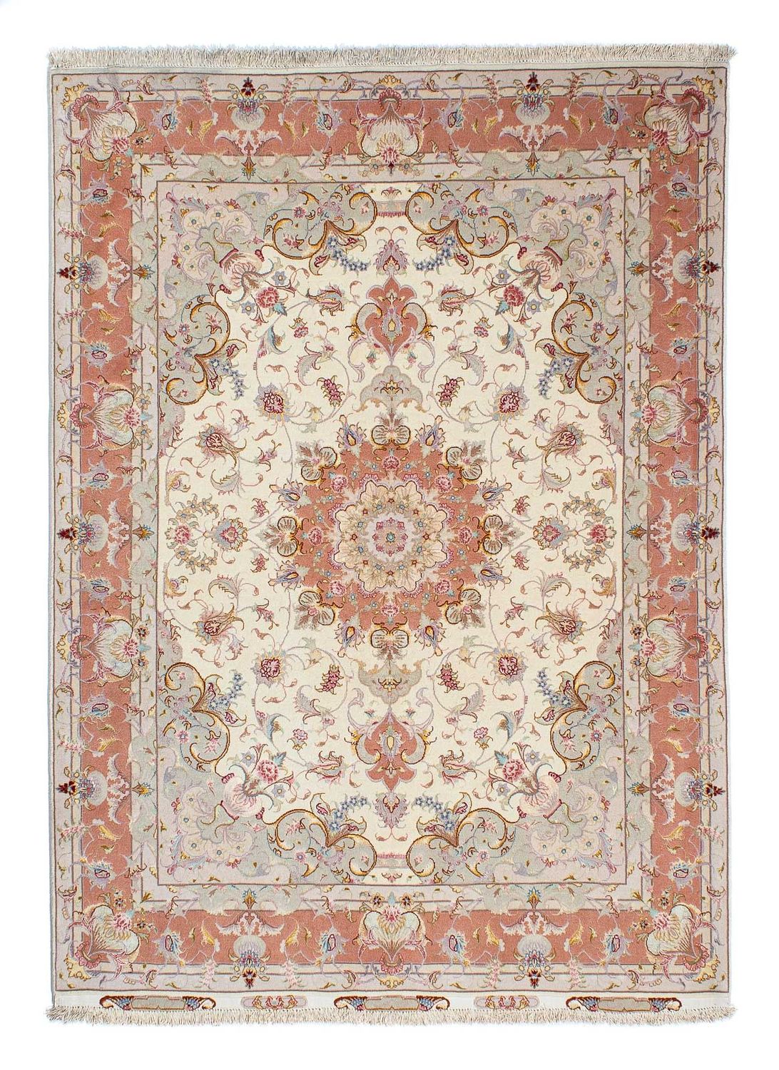 Persisk matta - Tabriz - Royal - 205 x 152 cm - beige