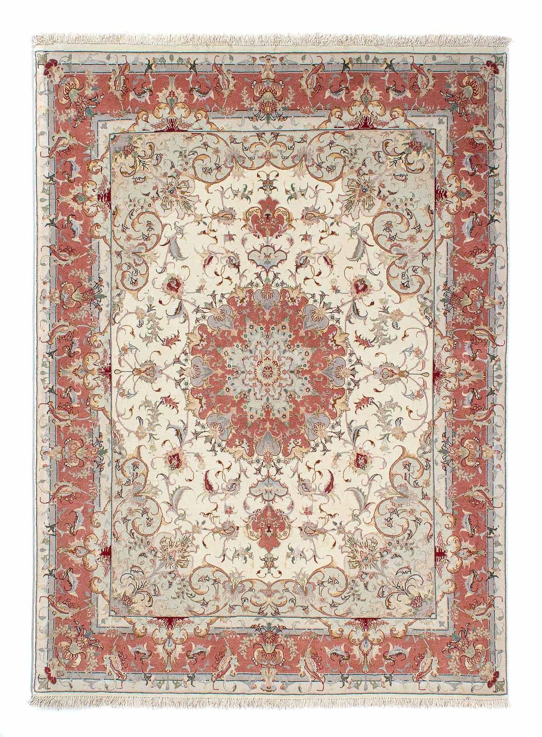 Persisk matta - Tabriz - Royal - 202 x 151 cm - beige