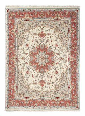Persisk matta - Tabriz - Royal - 202 x 151 cm - beige