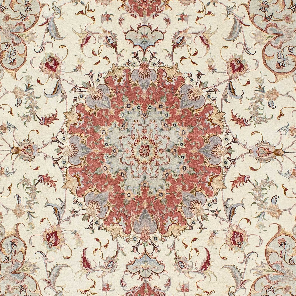 Persisk matta - Tabriz - Royal - 202 x 151 cm - beige