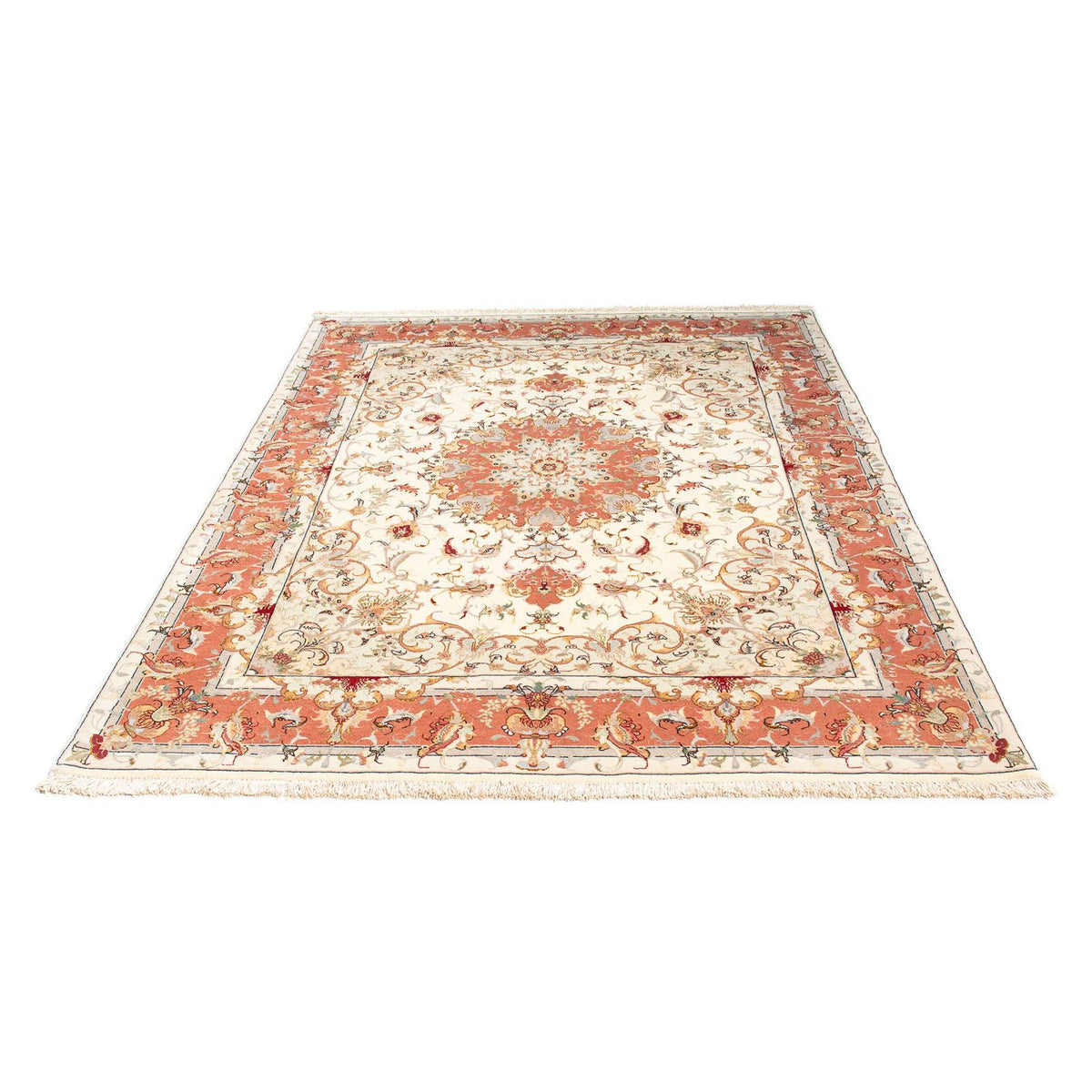 Persisk matta - Tabriz - Royal - 202 x 151 cm - beige