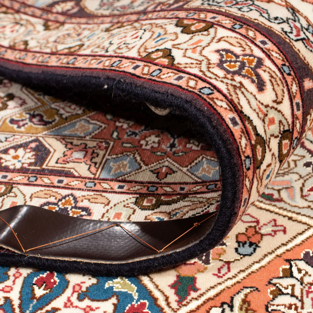 Persisk matta - Tabriz - Royal kvadrat  - 264 x 253 cm - ljusbrun