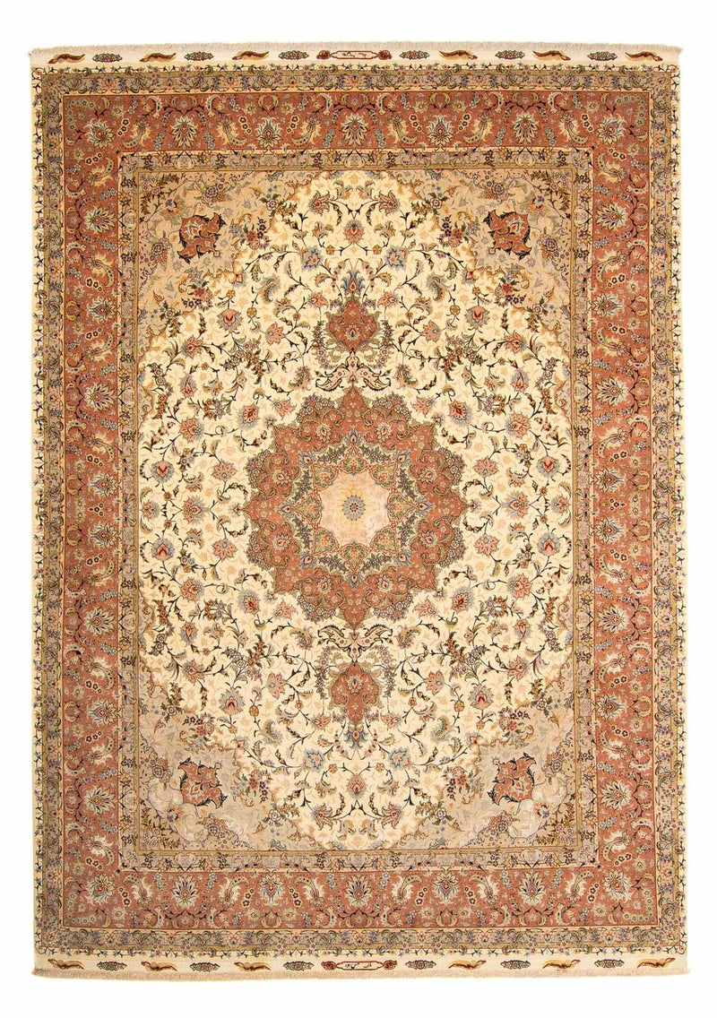 Persisk matta - Tabriz - Royal - 413 x 297 cm - brun