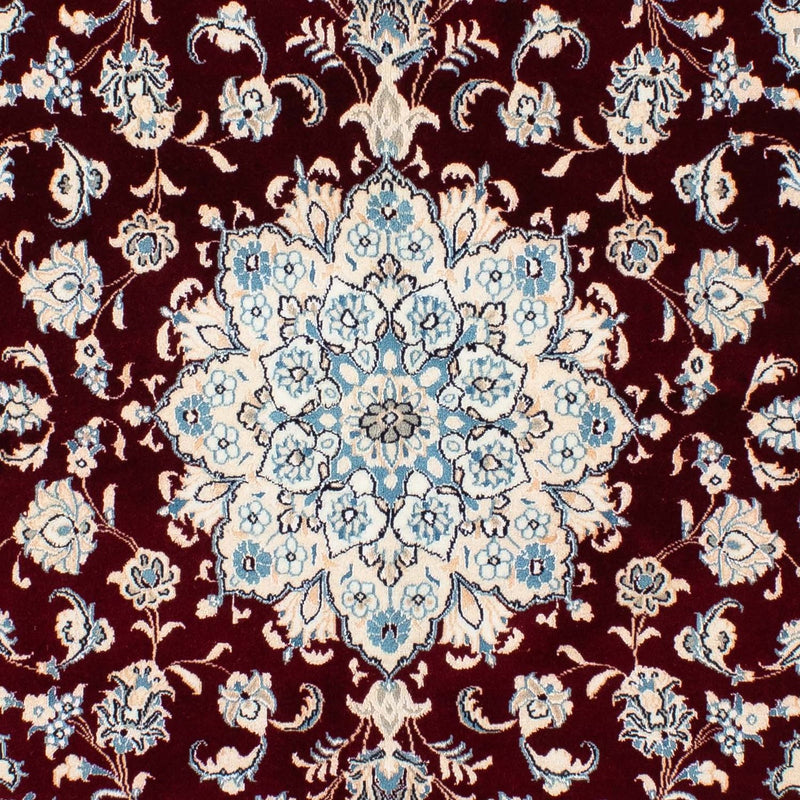 Persisk matta - Nain - Royal kvadrat  - 156 x 145 cm - mörkröd