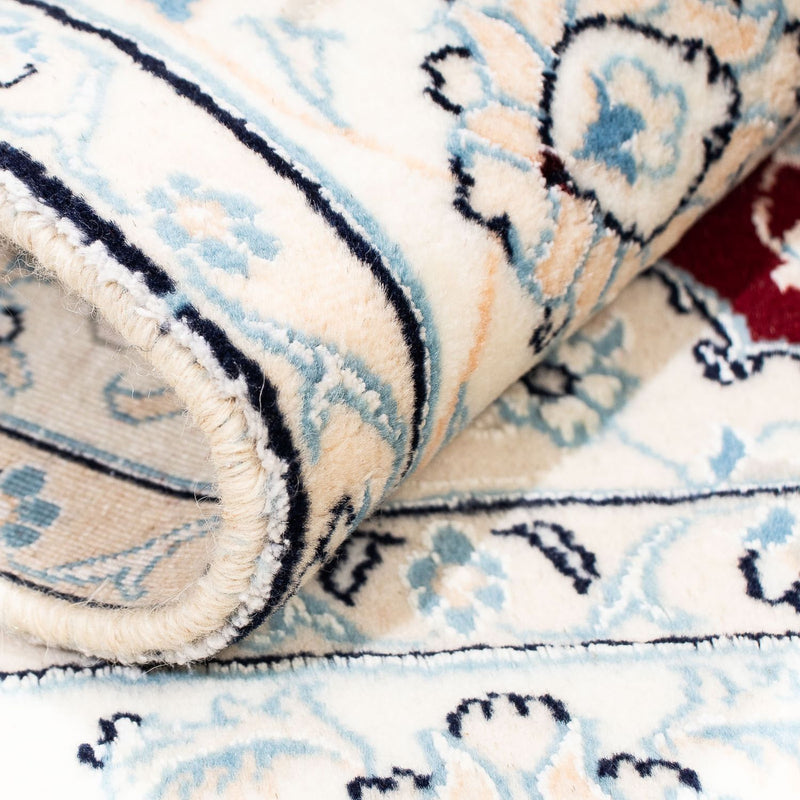 Persisk matta - Nain - Royal kvadrat  - 156 x 145 cm - mörkröd