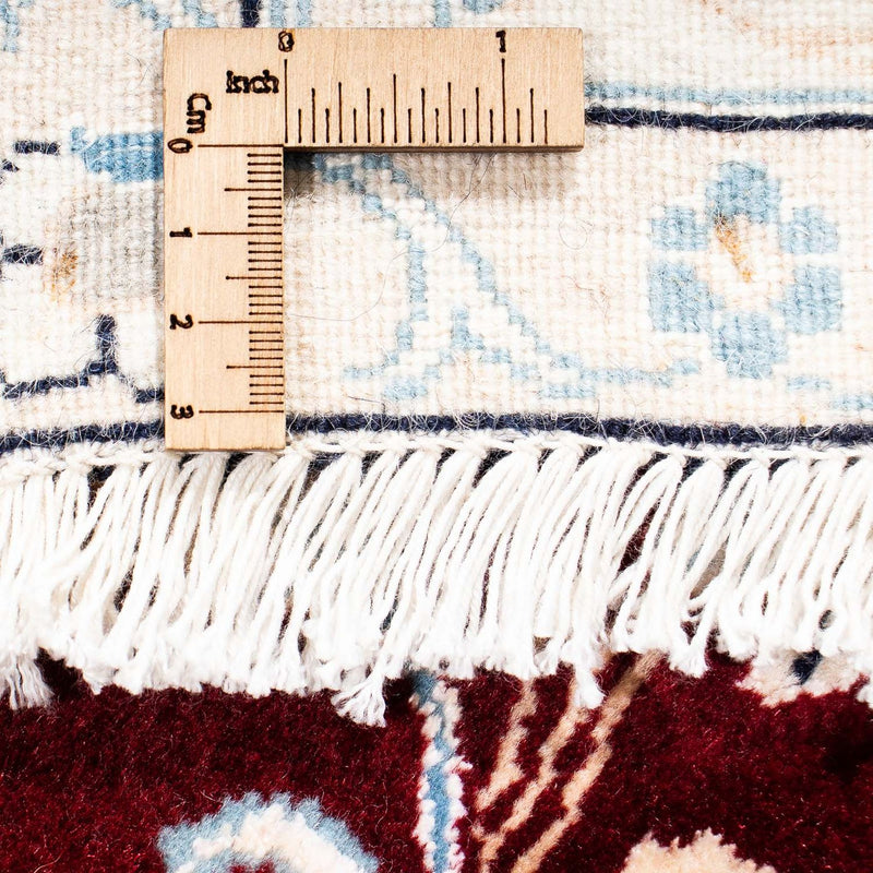 Persisk matta - Nain - Royal kvadrat  - 156 x 145 cm - mörkröd