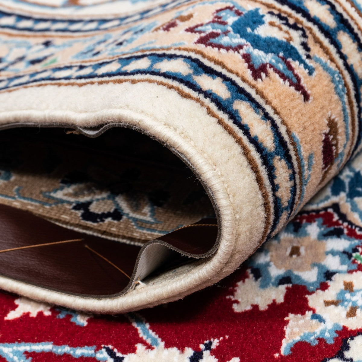 Persisk matta - Nain - Royal - 337 x 240 cm - mörkröd