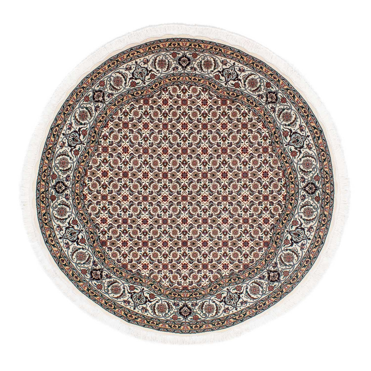 Persisk matta - Tabriz - Royal runt  - 151 x 151 cm - beige